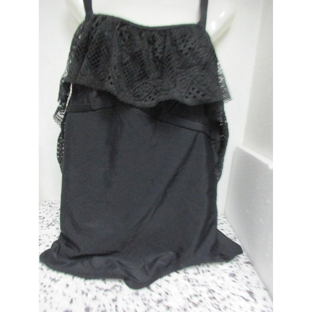 Adore Me  Women' Style# SW0447 One Piece Contour Swimsuit Black Size 3X NWOT